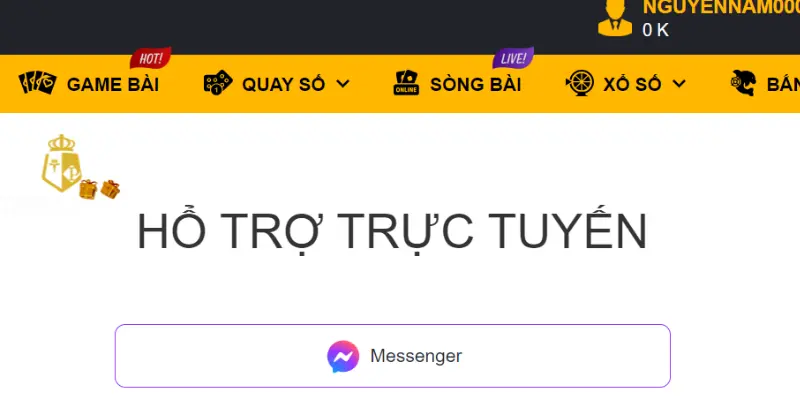 Liên hệ Typhu88 thông qua Messenger